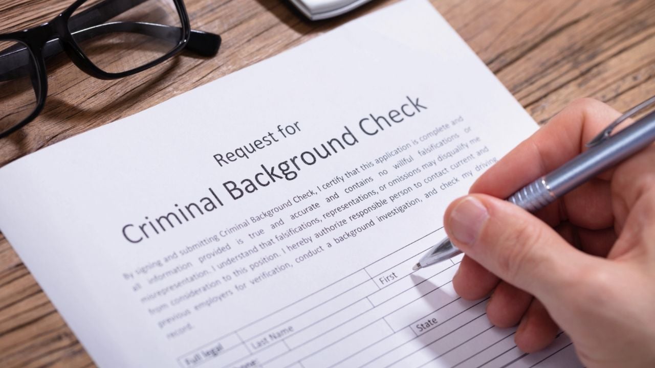Background checks form